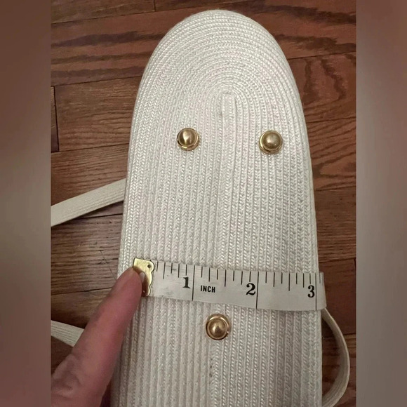 Eric Javits Women's Squishee Tote White Classic Double Strap Gold Hardware - Picture 16 of 16